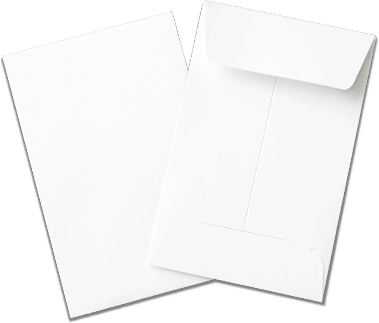 

Paper Coin Envelopes with Gummed Flaps, 500 Pack, 2.25x3.5 Inches, White for Gift Cards, Coins, Receipts, Small Parts
