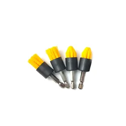 4 Pack Drill Brush Attachment Set All Purpose Detail Brush Attachments for Cordless Drill Tile & Grout Drill Brush Set