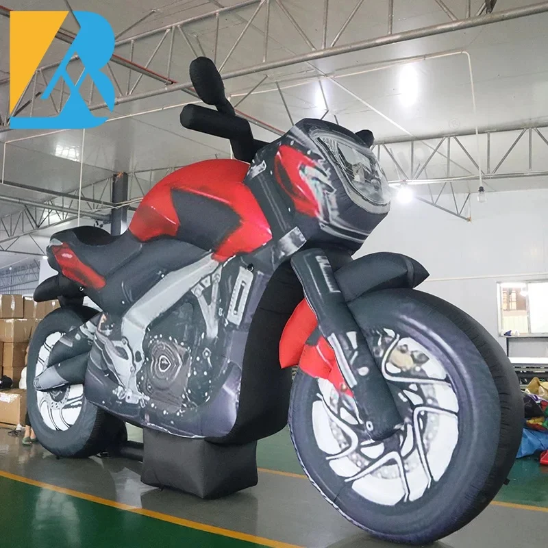 

Bespoke Event Inflatable Replica Giant Inflatable Motorcycle for 50th Birthday Decorations Toys