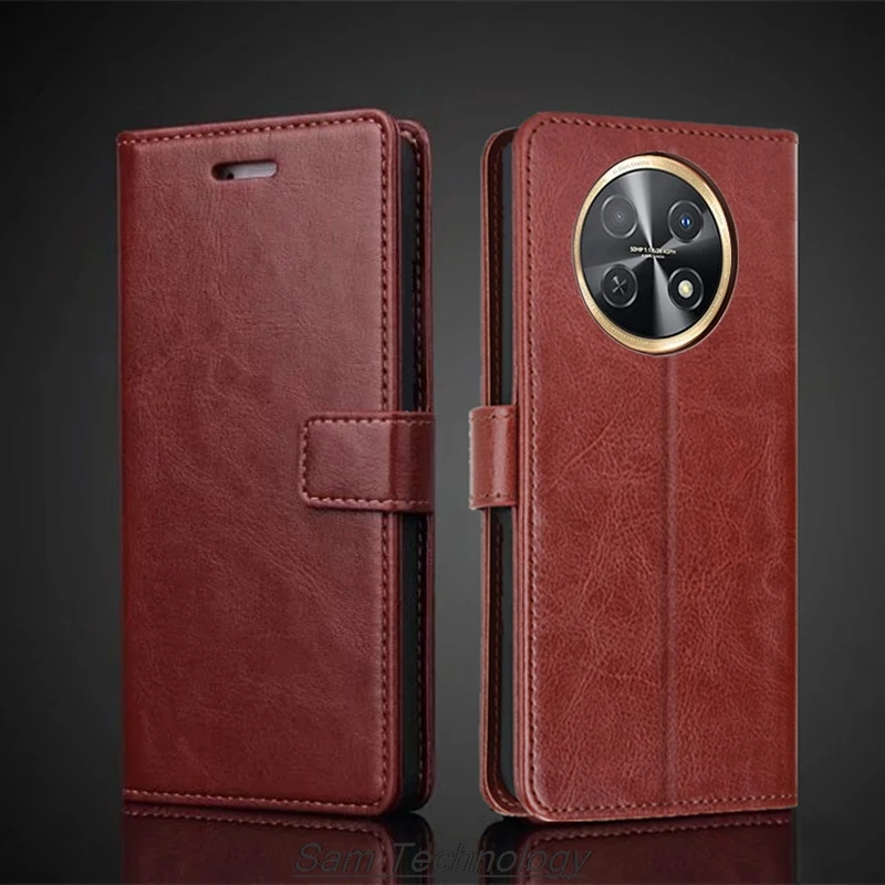 

Card Holder Cover Case for Huawei Nova 14i Pu Leather Flip Cover Retro Wallet Phone Case Business Capa Fundas Coque
