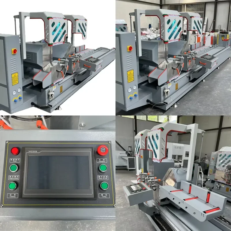 Aluminum profile numerical control double head cutting saw, doors and windows 500 numerical control precision saw inner and