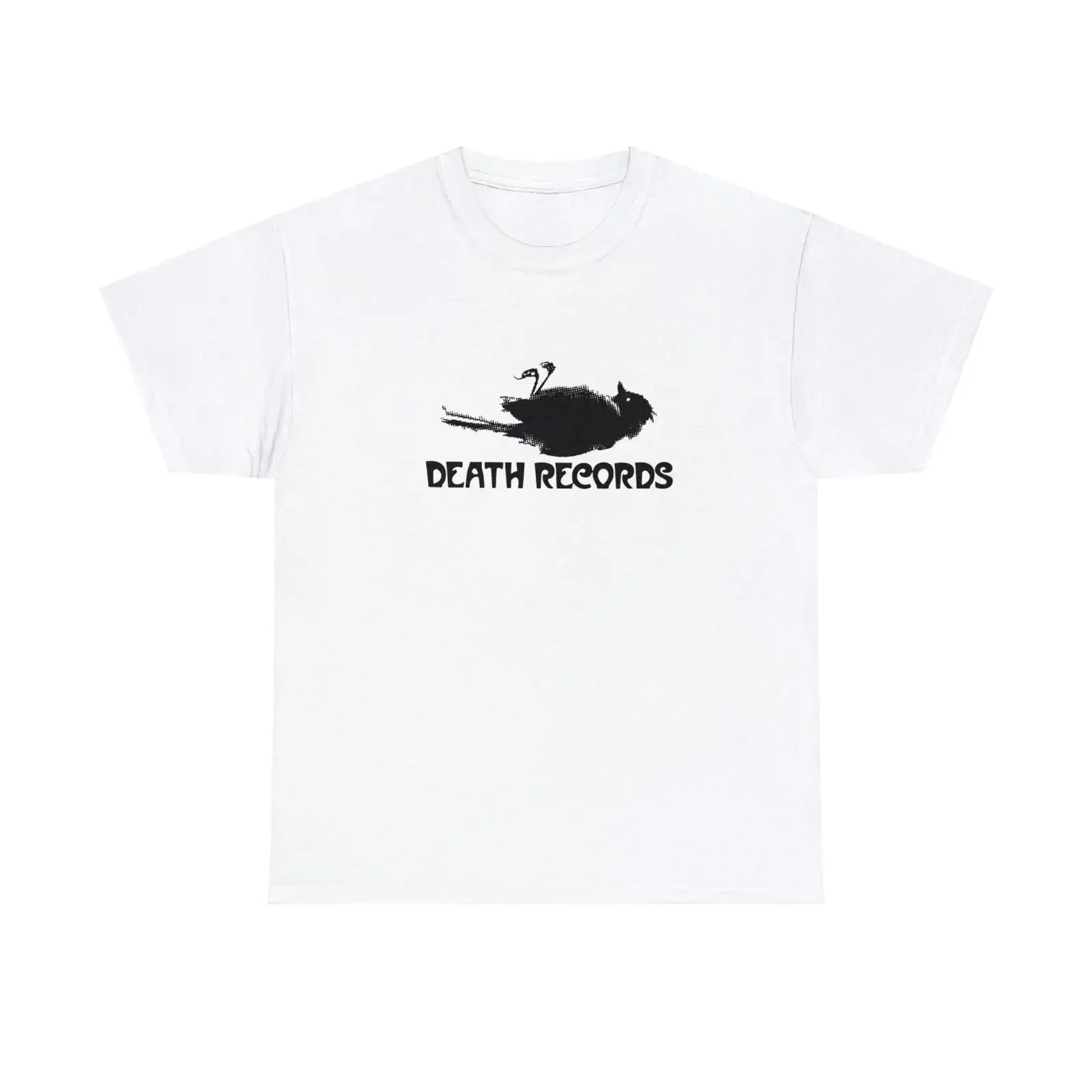 Death Records Phantom Of The Paradise Record Label Heavy Cotton T Shirt vintage Washed designer clothes Casual Soft graphic