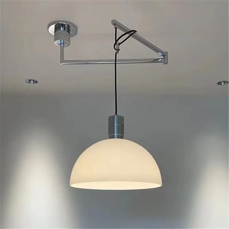 Nordic Restaurant LED Chandelier  Modern Minimalist Study  Kitchen IslandsTable LIGHT Can Transfer Mobile Design Creative Lamp
