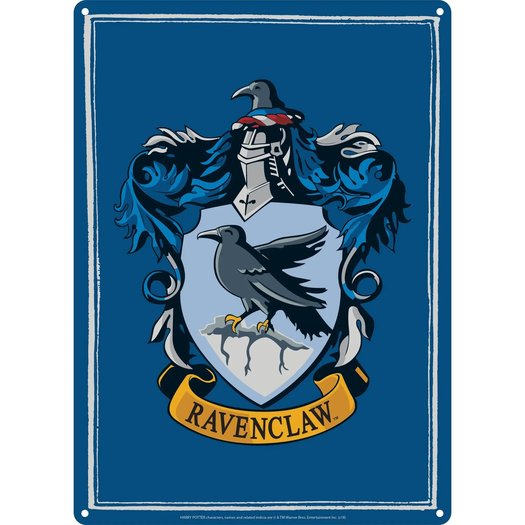 1P,Half Moon Bay | Wall Art | Ravenclaw House Tin Signs | Posters For Bedroom | Bedroom Decor & Boys Bedroom Accessories | M