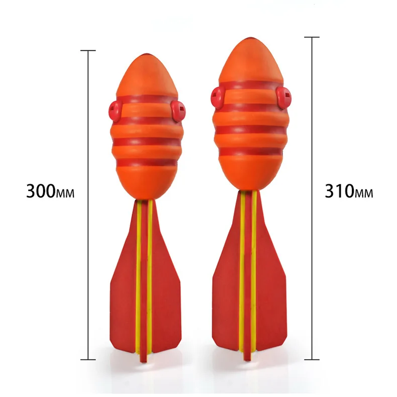 Capaz de produção de som PU Missile Brinquedo infantil Apito Torpedo Javelin Bola de foguete de arremesso ao ar livre Brinquedo de equipamento macio