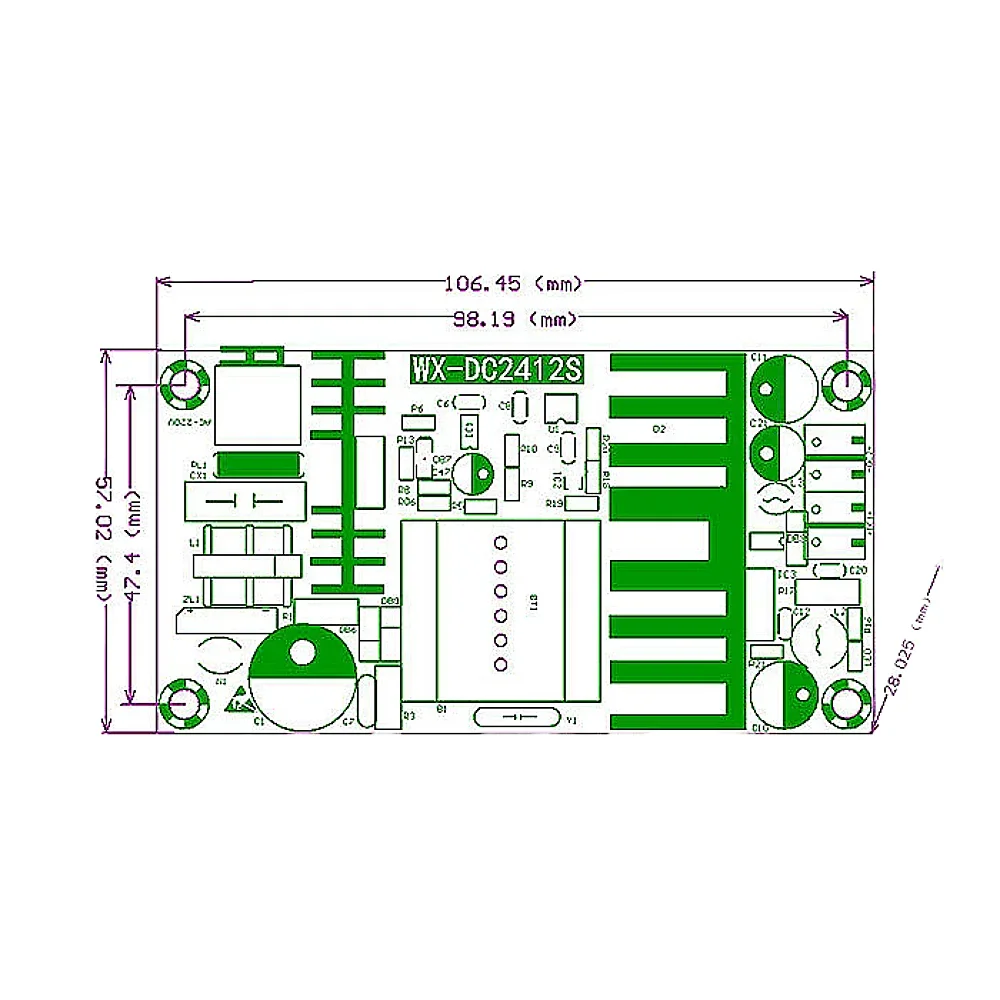 NEW Dual  24V4A/5V1A Power Switching Board 2-way Power Supply Board 24V/5V Isolated Power Supply AC-DC Power Switch Module 120W