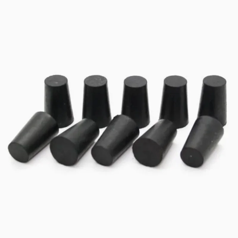 Bouchon de trou en Silicone cône noir/blanc, bouchon de bouteille d'étanchéité en caoutchouc conique, bouchons de protection pour pièce de travail