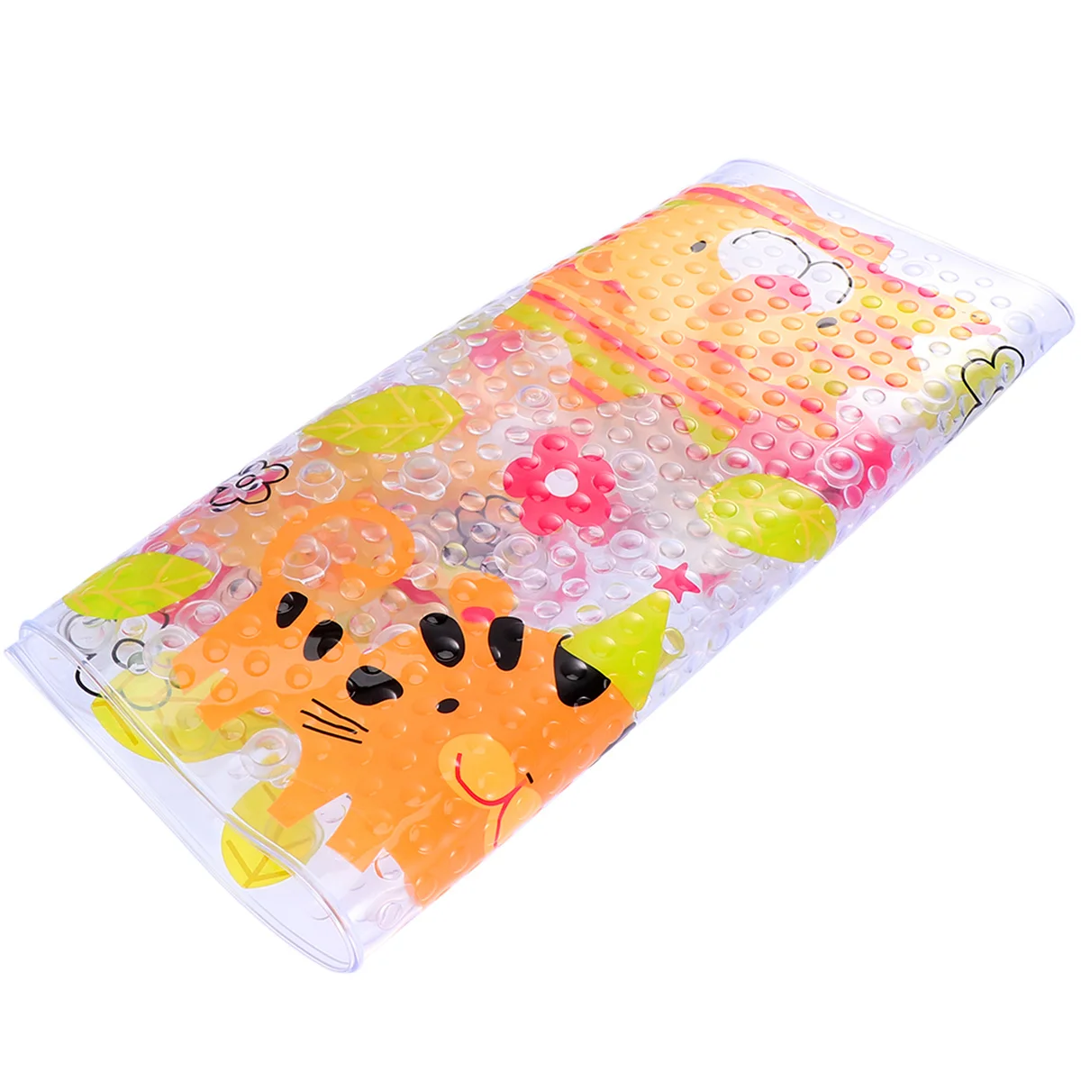 

1pc Pvc Nonslip Bath Mat For Bathroom Floor Home Use Washable Soft Comfortable Anti-Slip Ground Pad Cartoon Design