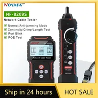 noyafa New NF-8209S LCD Network Cable Tester Wire Tracker PoECurrent  Length cabl RJ45 Cable Tracker multifunctional tester Tool