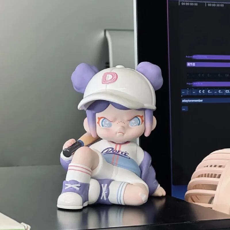 

New Authentic DORA Lollipop Series Spicy Crawfish Lucky Cat Doll Collectors Edition Toy Figures Handmade Customizable Artwork