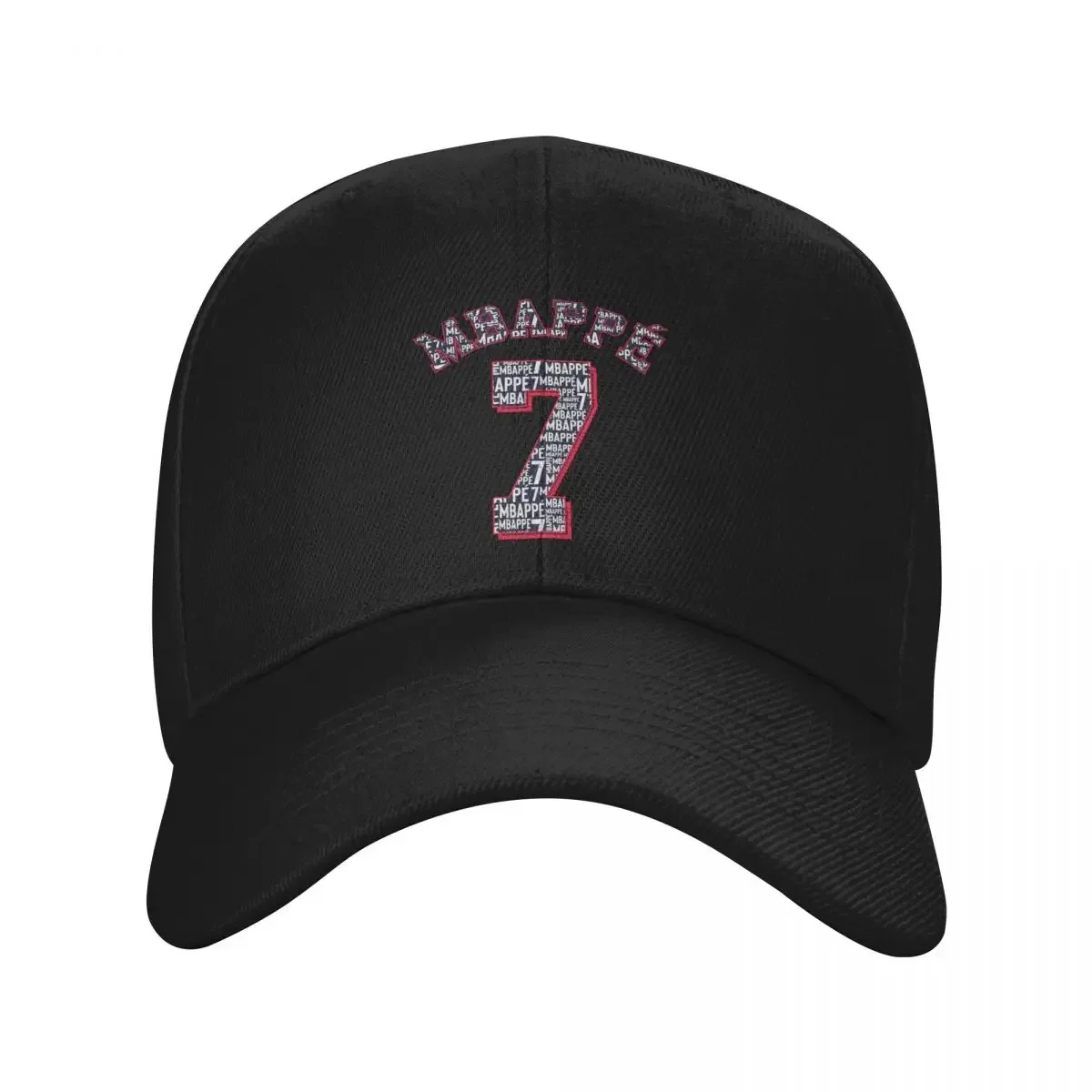 Aangepaste punk voetbal cadeau Mbappes 7-logo baseball cap voor mannen vrouwen ademende voetbal minnaar papa hoed outdoor snapback hoeden