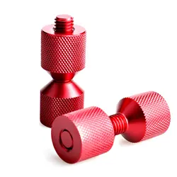 Red Aluminum 1-1/8inch Two Hole Pins Set 2 Hole Flange Alignment Pin Firm Flange Arrangement Pin Set Two Hole Pins Set Handy