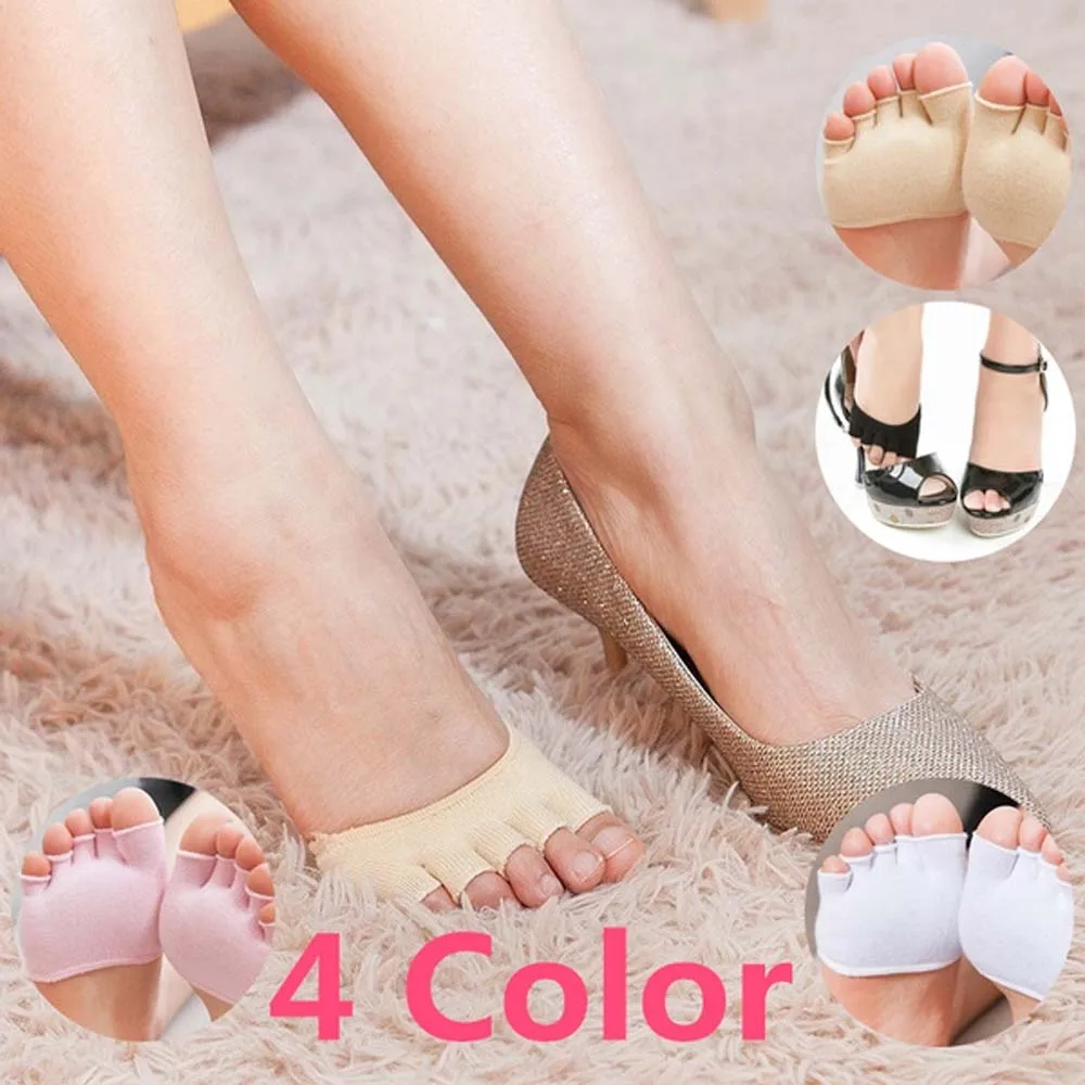 1 Pair Breathable Cotton Five Finger Toe Socks Elastic Bunion Sleeve Protector  Foot Toe Corrector Foot Care Tools