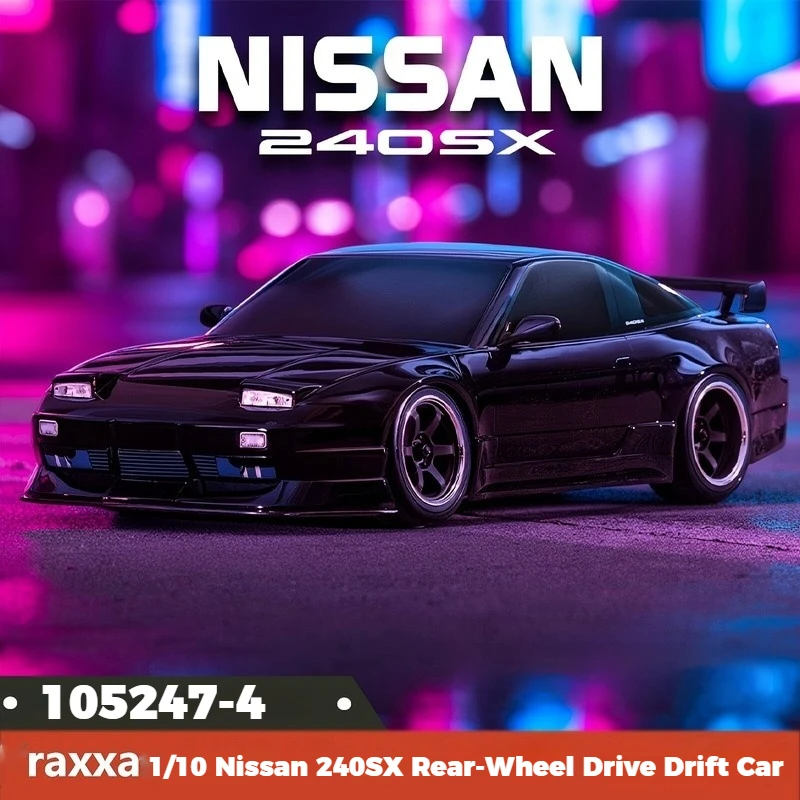 

Rc Drift Car 1/10 4-Tec Classic Nissan 240sx Rear Wheel Drive Racing Vehicle For Rc Hobby Enthusiasts Model 105247-4