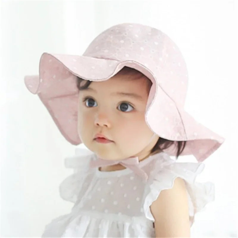 Lovely Baby Hat Cap Cotton Baby Girl Sun Hat Summer Outdoor Kids bambini Panama Cap Infant Boys Girls Beach Bucket Hats Cap