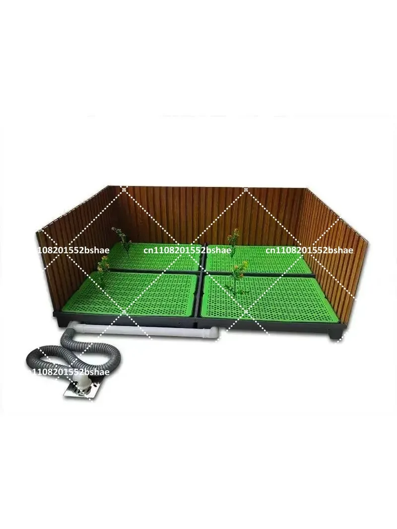 Flush Dog Toilet Direct Drainage System Pet Potty Training Walls Indoor with Drain Urinal Large Medium