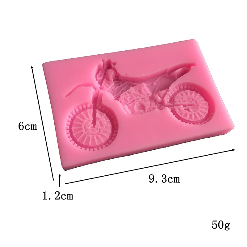 3D Motorcycle Shape Silicone Mold Chocolate Candy Cookie Clay Mould DIY Wedding Birthday Fondant Cake Decoratin Baking Tools