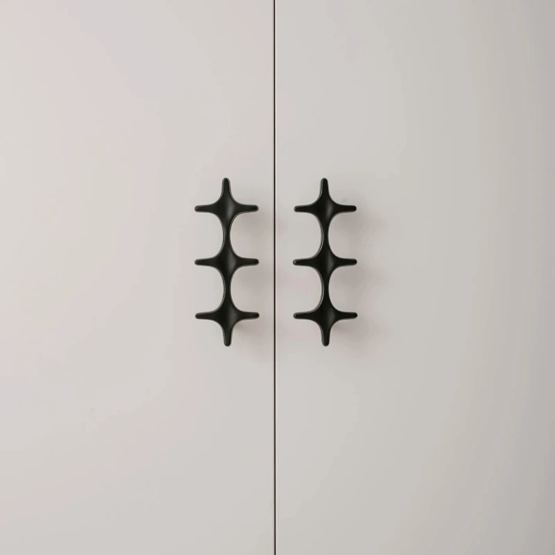 

Simple Light Luxury Gold Cabinet Pulls Door Handle Wardrobe Door Shoe Cabinet Cross Handle Furniture Hardware