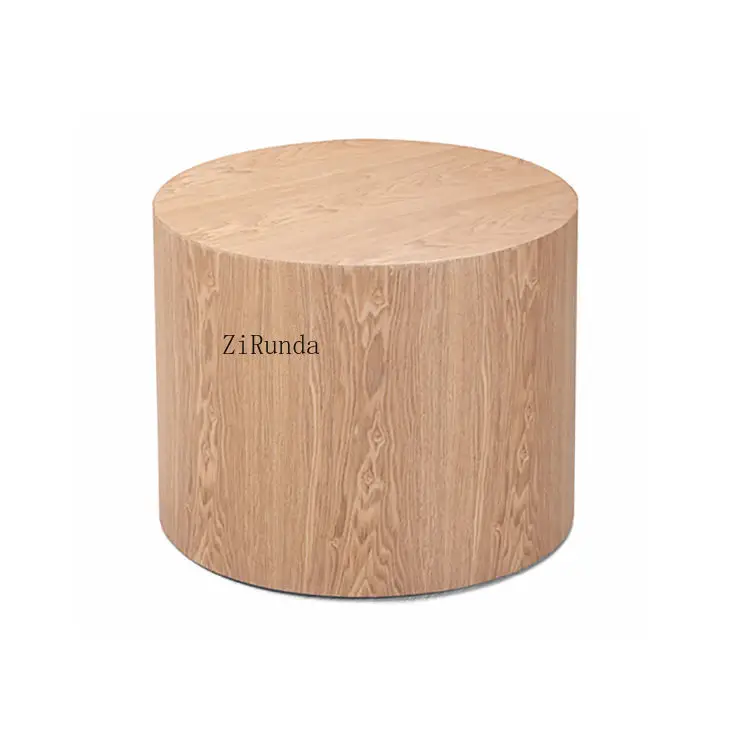 Solid wood pier modern Nordic design log wooden living room side table suitable for stump decoration