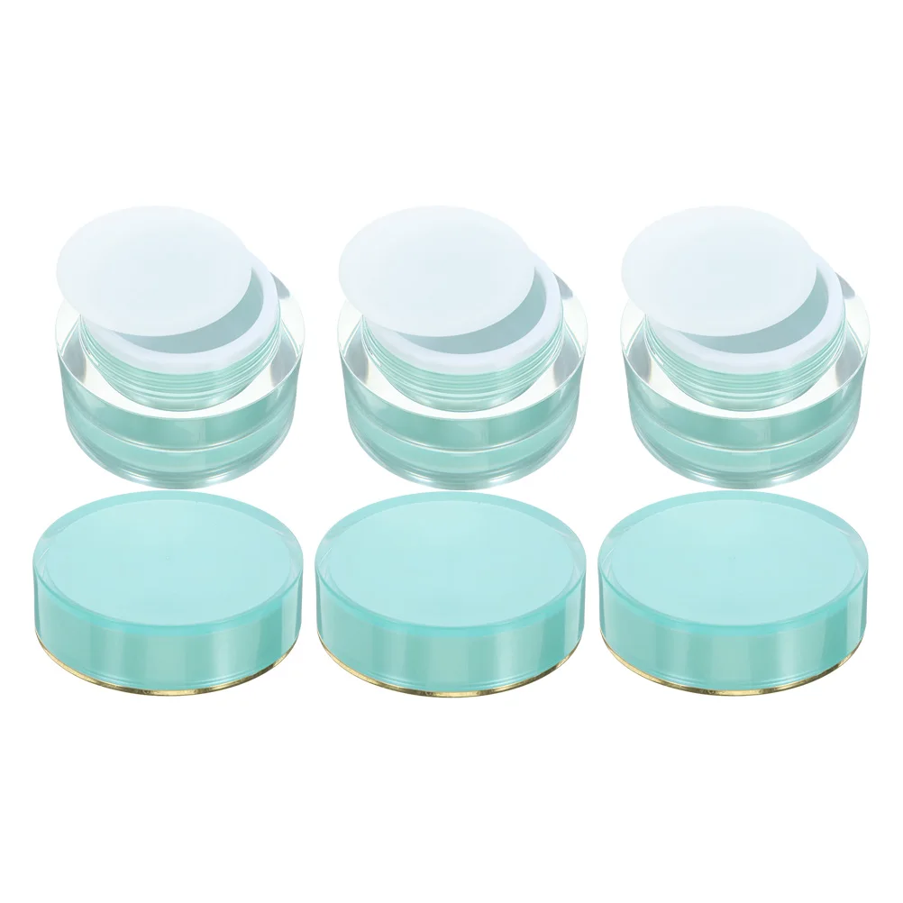 

3Pcs 30G Transfer Bottle Portable Cream Jar with Lid Wide Mouth Travel Container for Cream Lotion Makeup Organizer