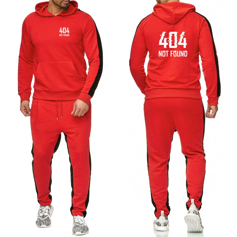 404 لم يتم العثور على 2025 ربيع الخريف جديد الرجال بلون طويل الأكمام الترفيه الرياضة هوديس + Sweatpants دعوى شعبية