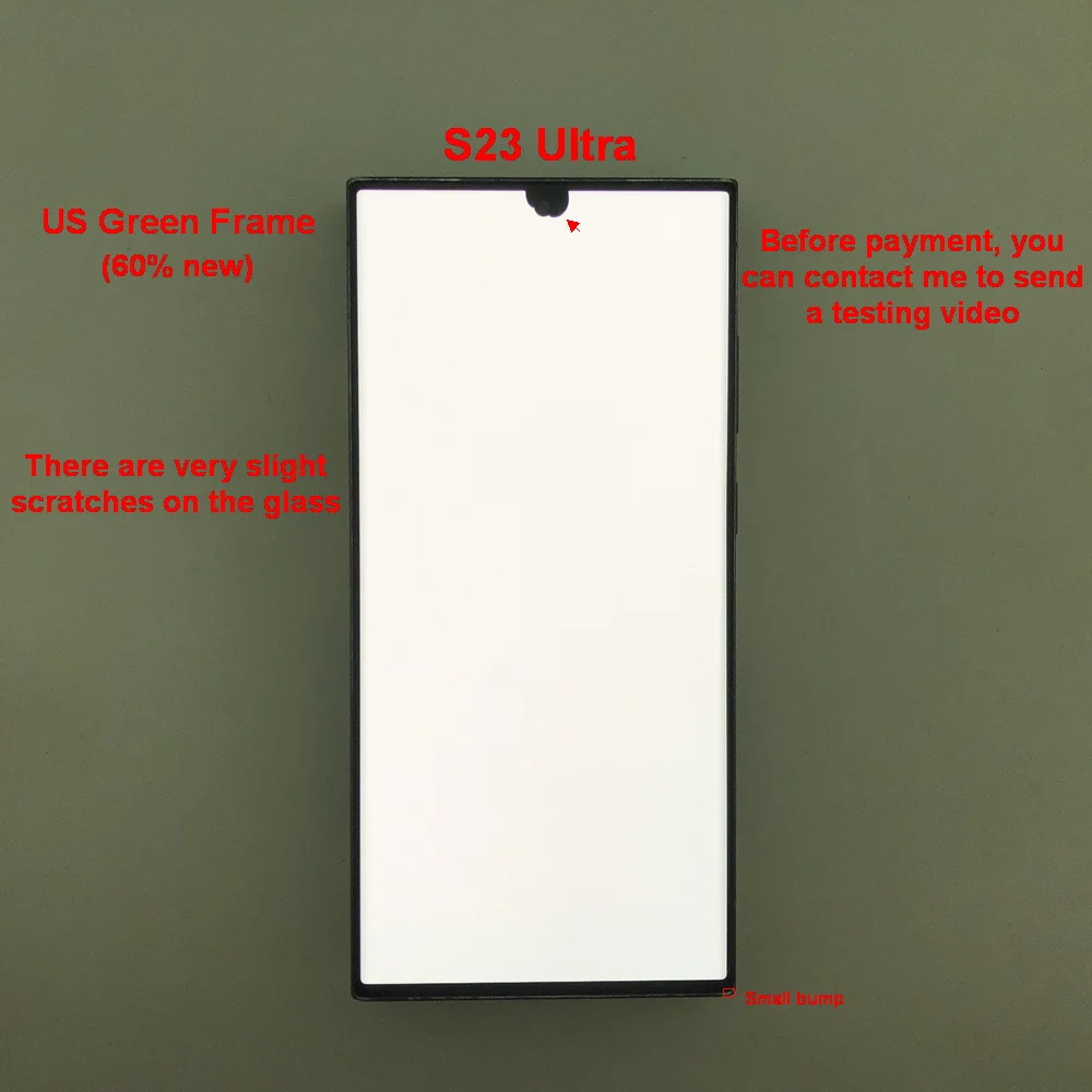 Met gebreken Amoled Voor Samsung Galaxy S23 Ultra 5G Lcd S918B S918B/DS Display Touch Screen Digitizer montage 100% testen - afbeelding 1
