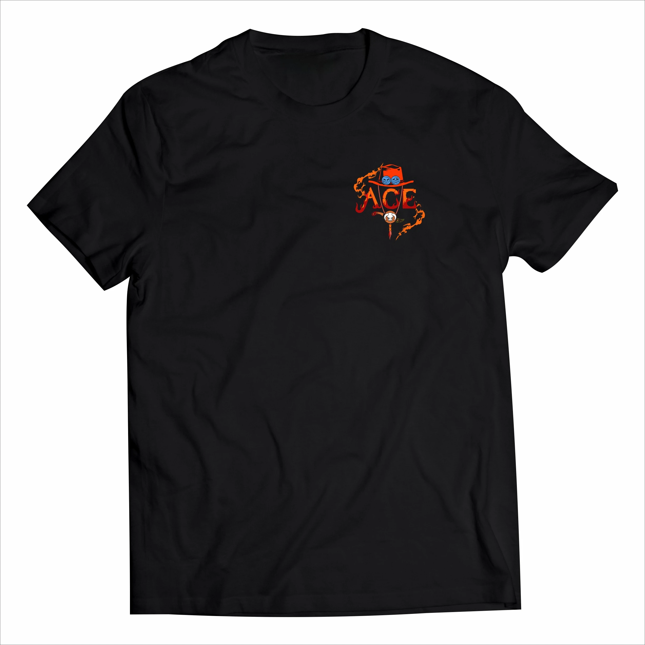 ONE PIECE Anime Ace Men Women Summer T-shirt Oversized Harajuku Oversized Retro Print Short Sleeve Casual Comfortable Y2k Top