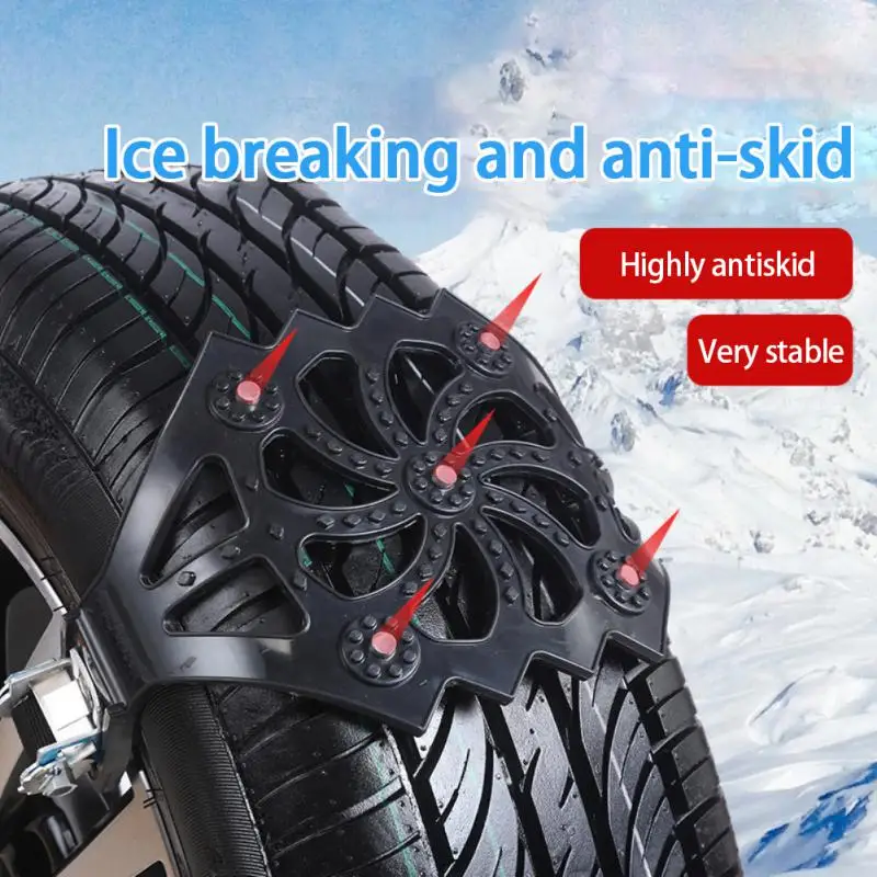 2024 For Mud Ice Roadway TPU Thickened Emergency Tool Car Tire Anti-skid Chain Wheel Snow Chains Adjustable Snow Chain