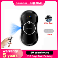 Robot Window Cleaner Liectroux HCR-10,Water Spray,Window Cleaning Robot Vacuum,Smart Home Glass Wall Washing,High Vacuum Suction
