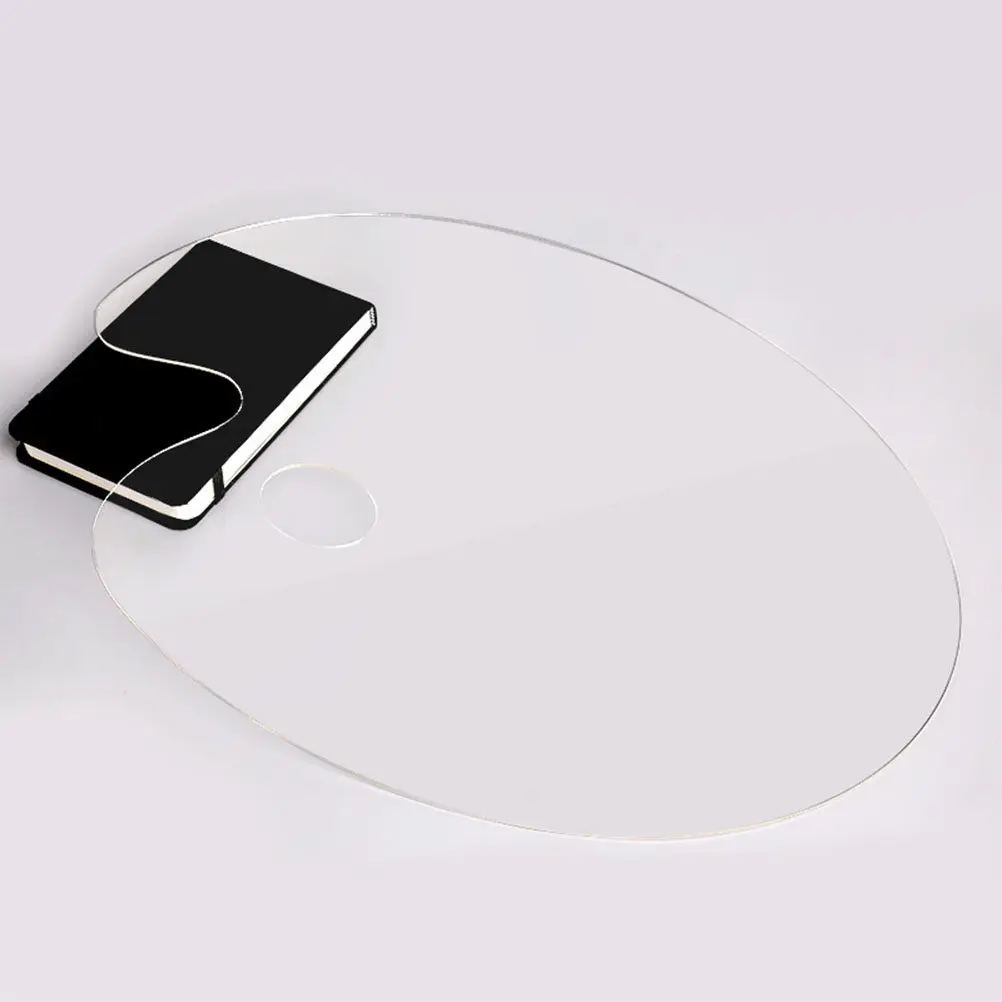 Smooth Edge Acrylic Painting Palette Transparent Art Paint Mixing Tray for Watercolor Oil Acrylic Sketching Portable Drawing