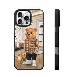 BARON FILOU bear silicone phone case for iphone 16 15 14 13 12 11 pro max plus cover Luxury cute dog Trend funda cases carcasa