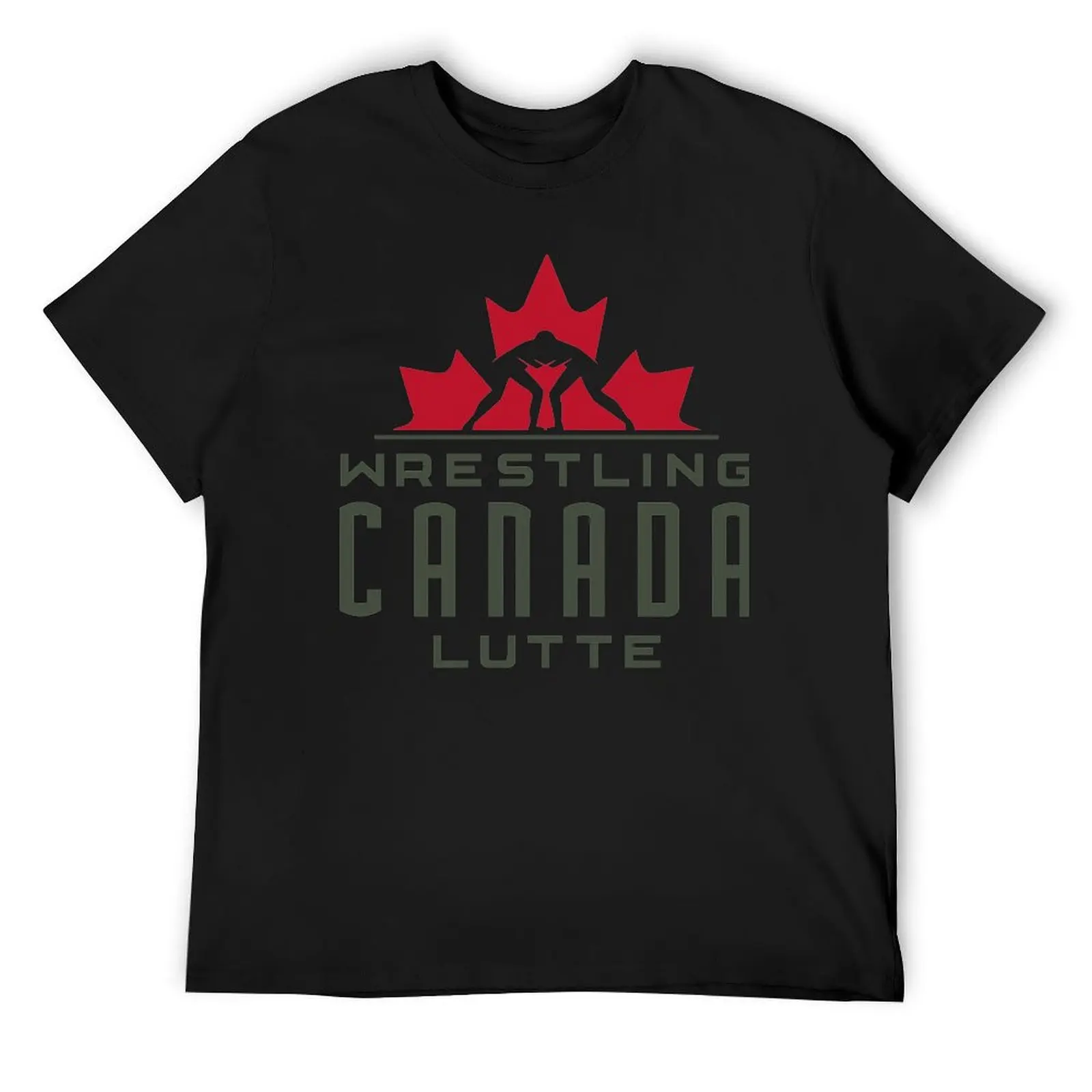 WRESTLING CANADA LUTTE LOGO T-Shirt anime t shirts baggy shirts funny t shirts for men