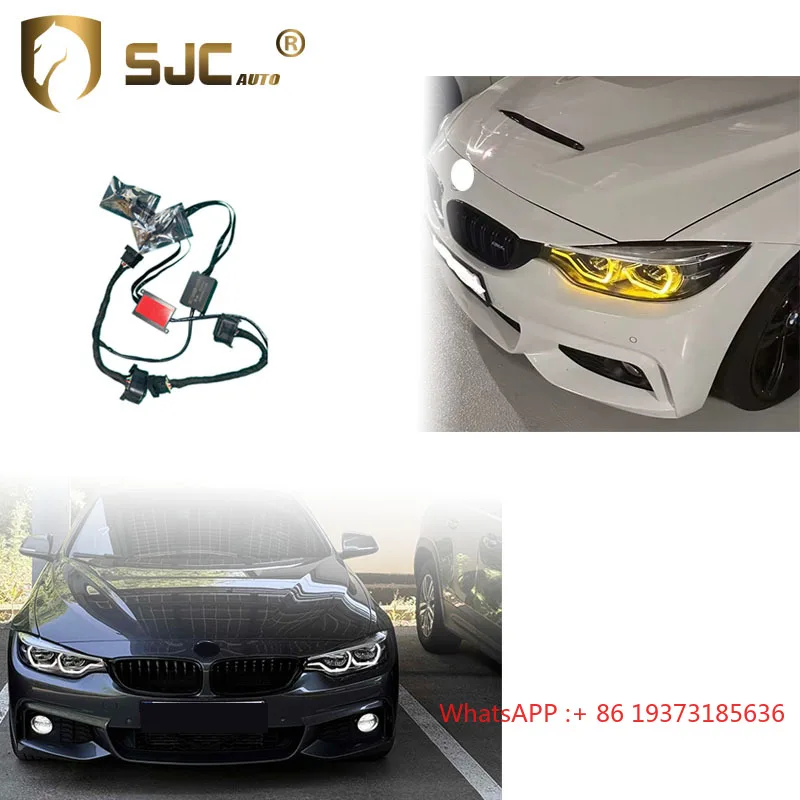 

SJC Auto Dual Color for BMW M4 F32 F36 F82 Yellow White Dual Color DRL Module Auto Parts
