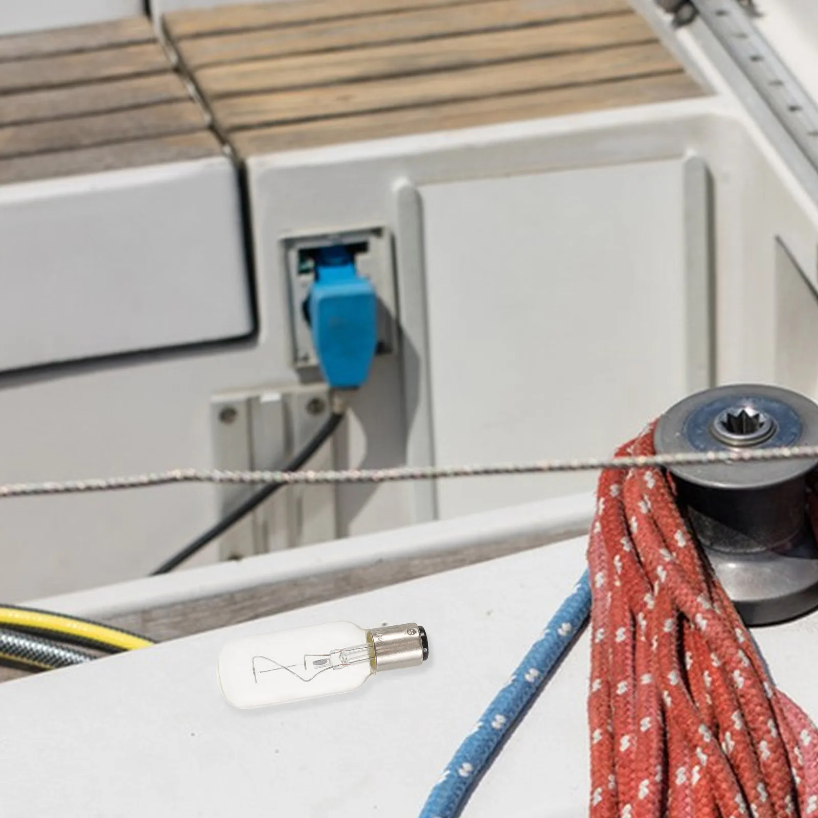 

2Pcs Boating Navigation Lights Bulb 25W Bay15d Base Stable Marine Navigation Lamp Night Safety Stern Light LED Replacement