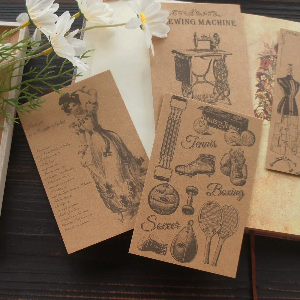 

15pcs Modern Men and Women In The Industrial Age Design As Post Card Gift Greeting Cards Gift Party Invitation Scrapbooking Use