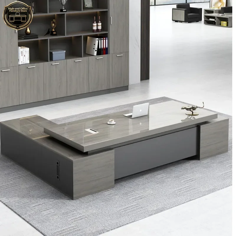 

Workstation Executive Office Desk Home Modern Computer Workshop Table Bedroom Furniture Corner Organizer Multifunction Study