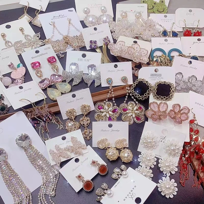 

10/20 пар/лот, серебряные иглы 925, жемчуг, циркон, инкрустация, медные женские серьги, корейские элегантные серьги-капли в смешанном стиле, ювелирные изделия