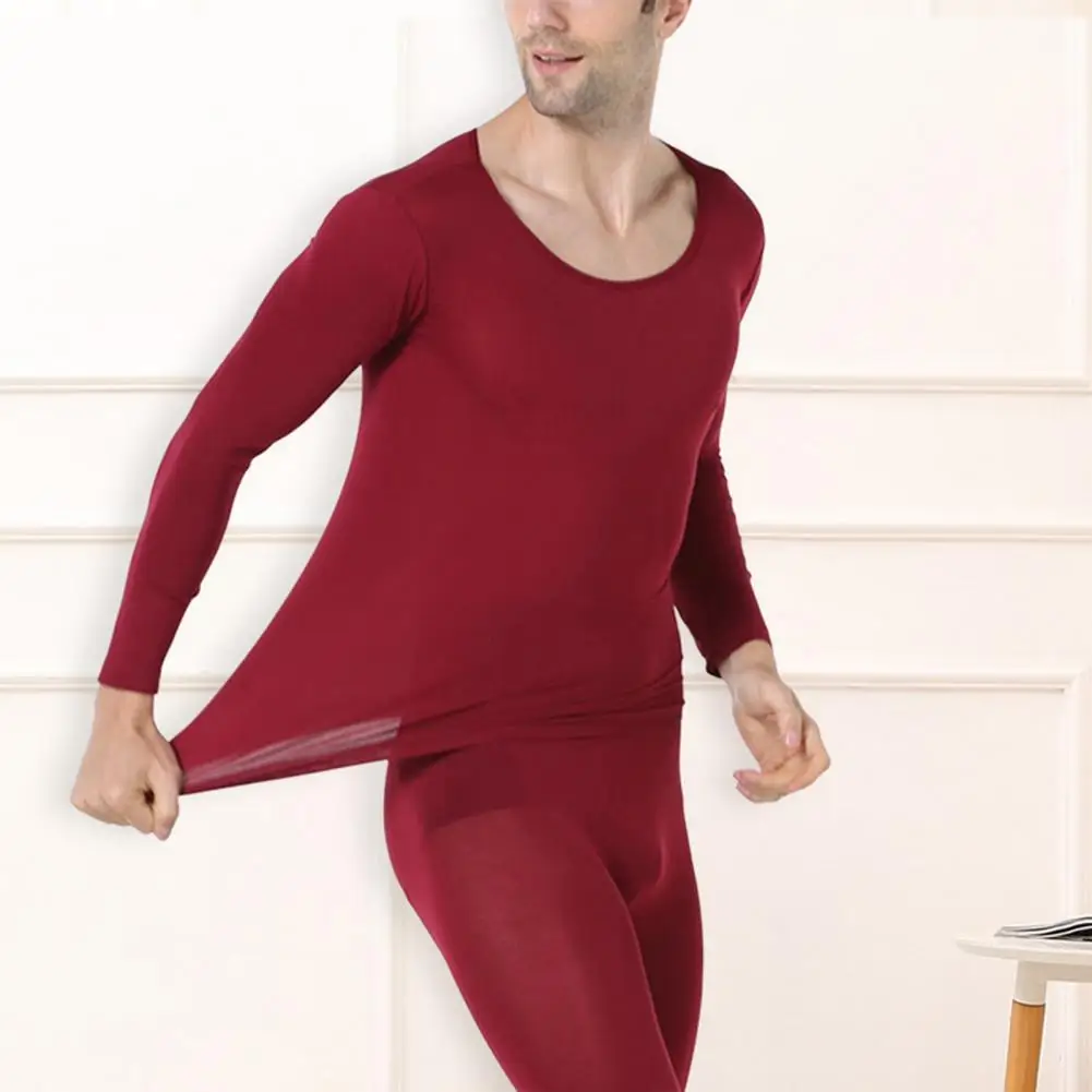 Winter 37 Degree Constant Temperature Thermal Underwear for Men Ultrathin Elastic Thermo Underwear Seamless Long Johns