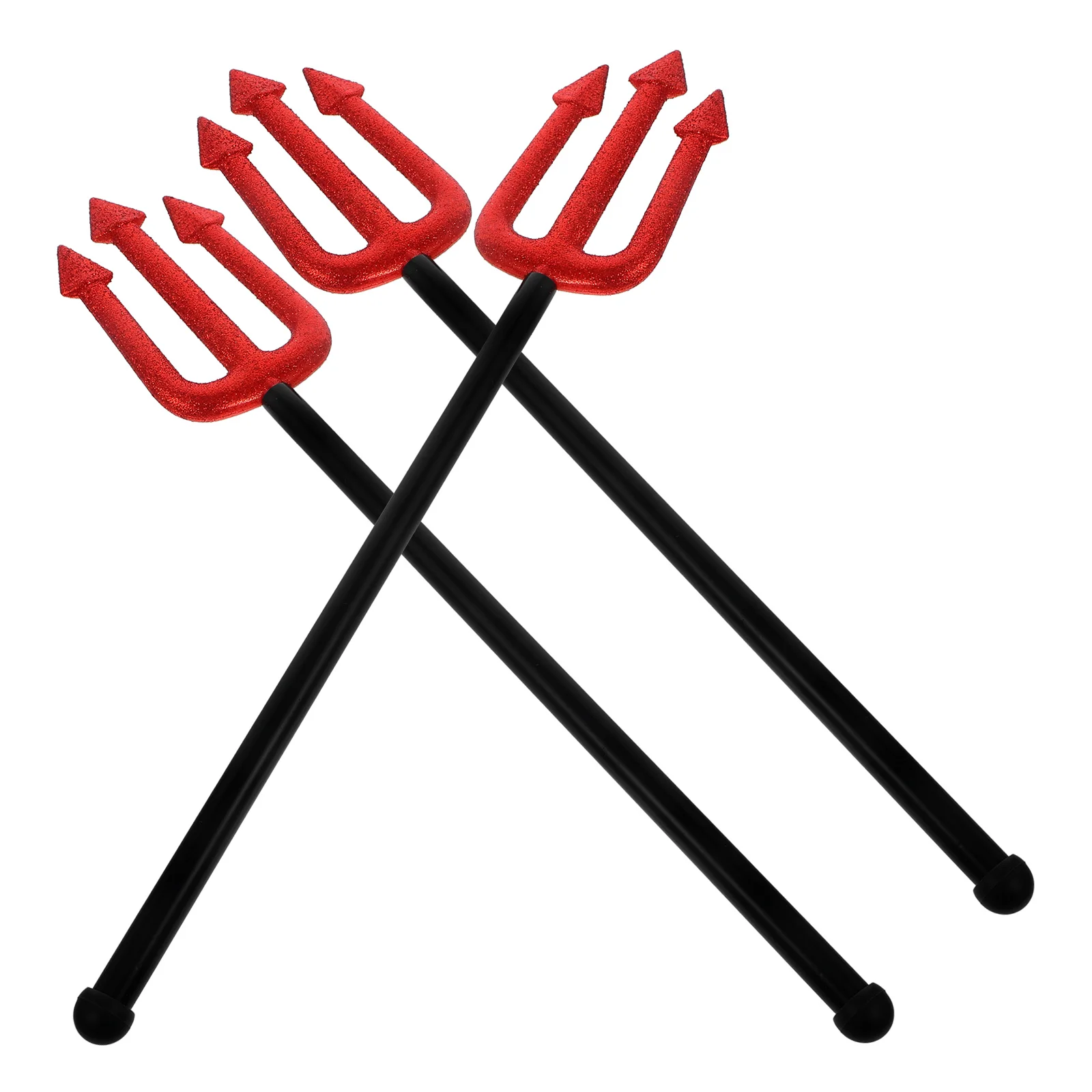 

3pcs Trident Props Shine Fork Decor Plastic Cosplay Costume Accessories Halloween Ornament Demon Supplies