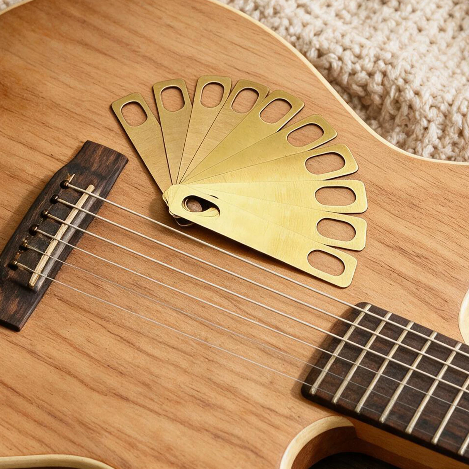 Guitar Neck Angle Shim Brass Plate for Bolt- Electric Guitar Bass Luthier Setup Repair Maintenance Kit