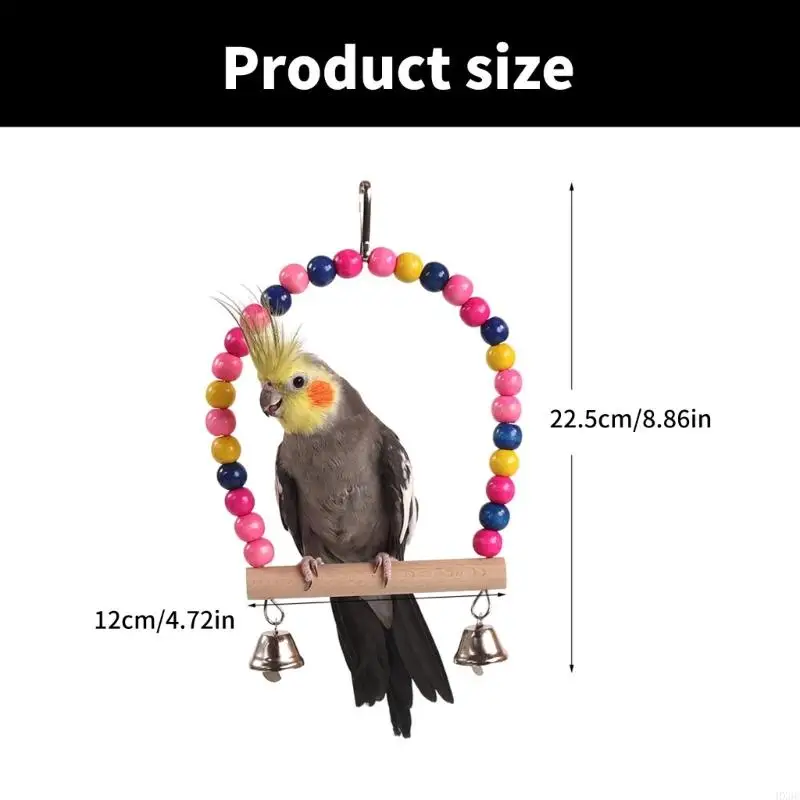 HX6C Bird Perchบดของเล่นMolar ChewสำหรับจะงอยปากและดูแลฟันChewของเล่นลูกปัดBells Entertainment