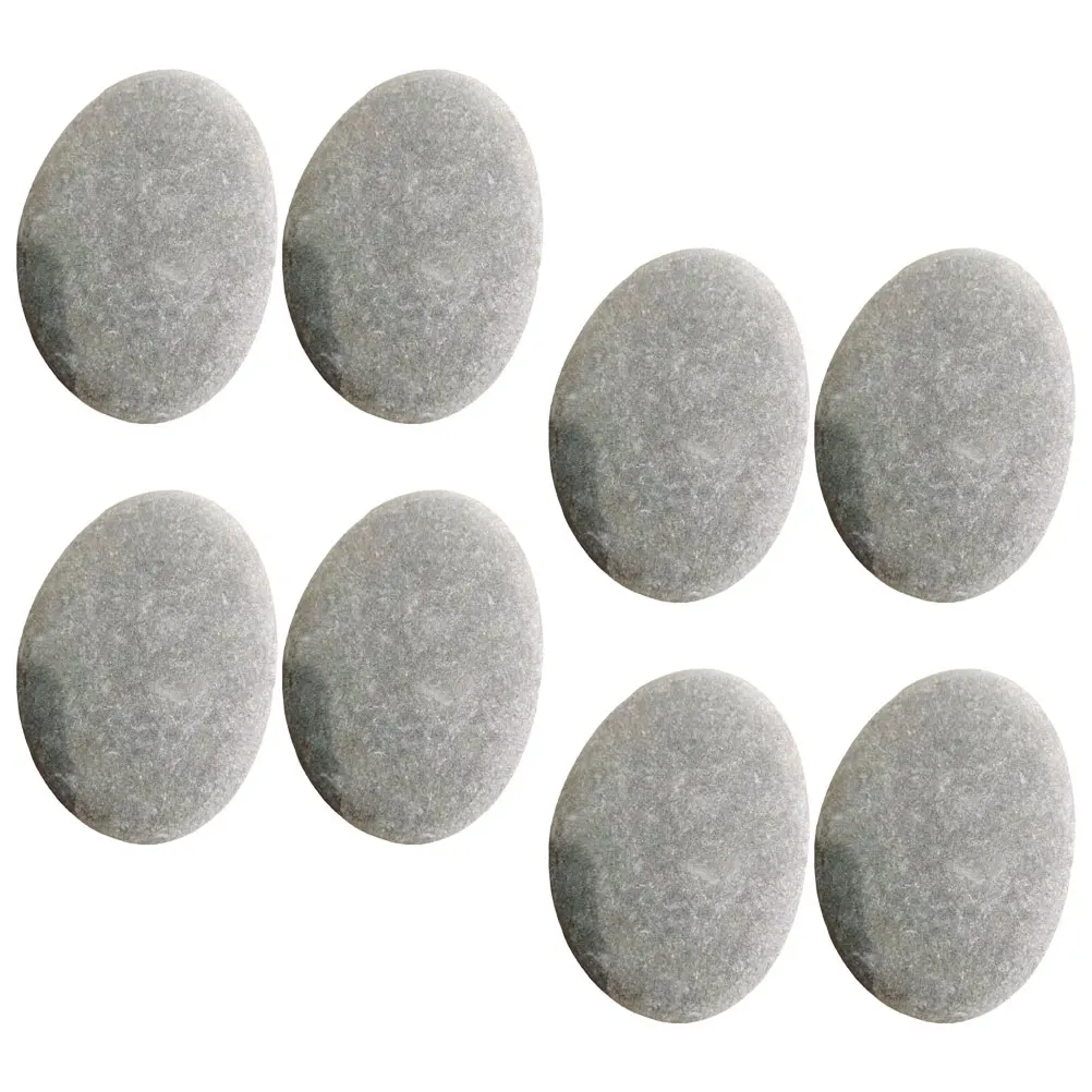 

8 Painted 7 10 cm Smooth Diy Painting Pebble Crafts Diy Painting Stone Rocks Decorative River Flat Adult Gift