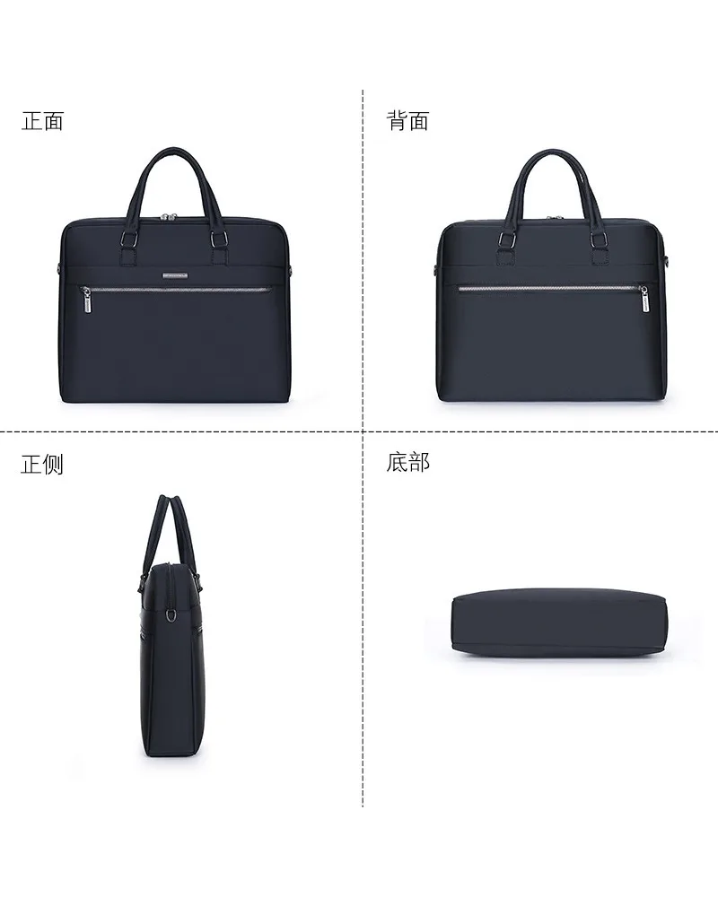 

Men's Custom Oblique Span Briefcase Business Handbag File Bag For Meeting Computer Use
