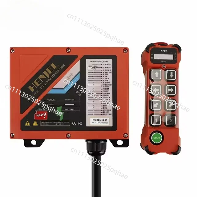 H208 for HENJEL double speed Industrial Wireless Radio Crane Remote Control switches Hoist overhead bridge Crane Lift Control