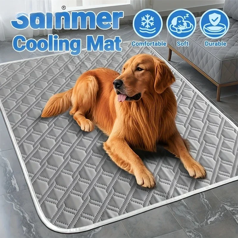 1PC New Upgraded Ice Cooling Experience Summer Pet Cooling Mat Washable and Breathable Pet Cooling Pad All Season For Dogs Pet