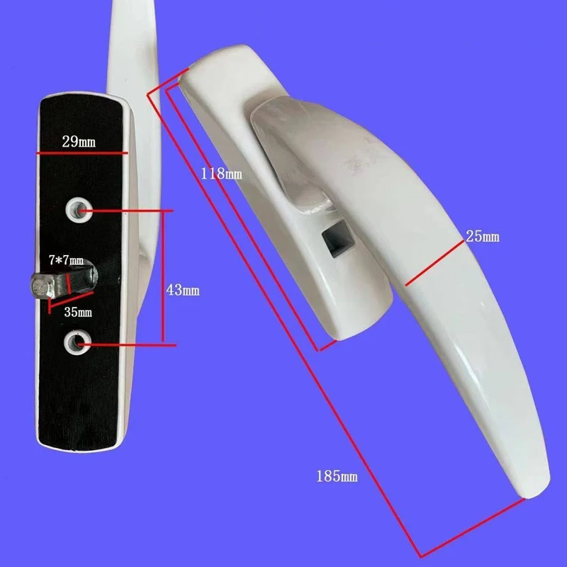 

All Metal Plastic Steel Door Window Transmission Handle Sliding Inward Opening Rotating Handle Linkage Lock Hardware