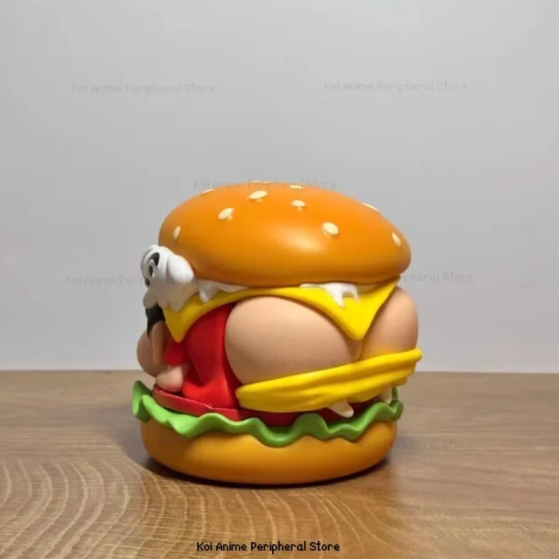 Crayon Shinchan Big Hamburger Shin-Chan น่ารักอะนิเมะภาพของเล่นทําด้วยมือเครื่องประดับตกแต่งเด็กวันหยุดของขวัญ