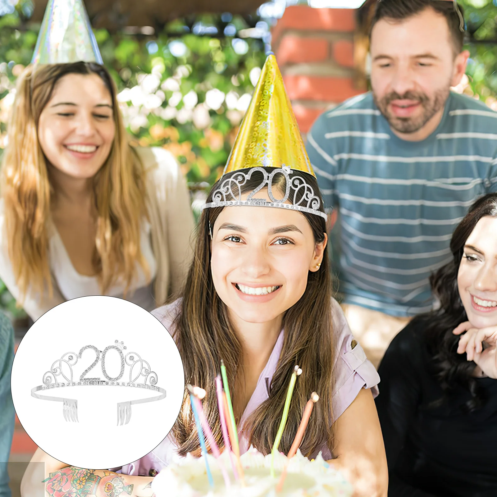 

1pcs Hair Accessory For Women Girls Birthday Hair Accessory Women Tiara Rhinestone Tiara Birthday Party Headdress Decor