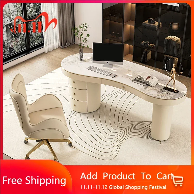 

Vintage Standing Room Computer Desk Gaming Organizer White Bedroom Bed Dressing Study Office Table Modern Backyard Furniture