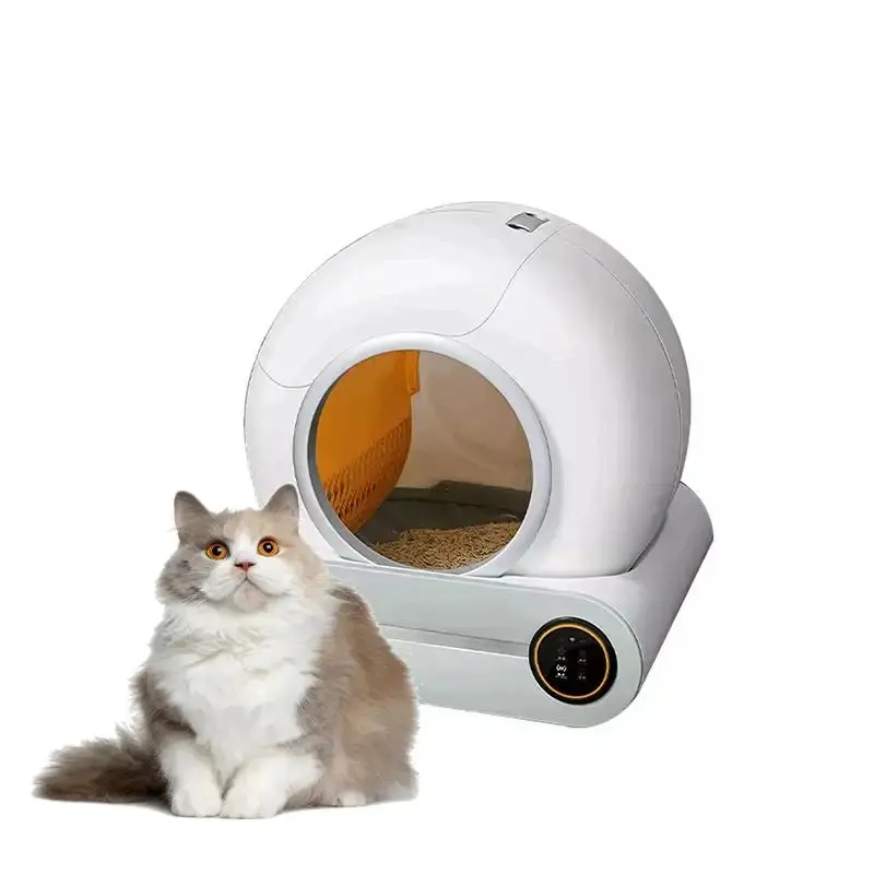 

Large Automatic Cat Toilet Self Cleaning Intelligent Health Monitor Kitty Litter Box Wit App Remote Control Things for Cats